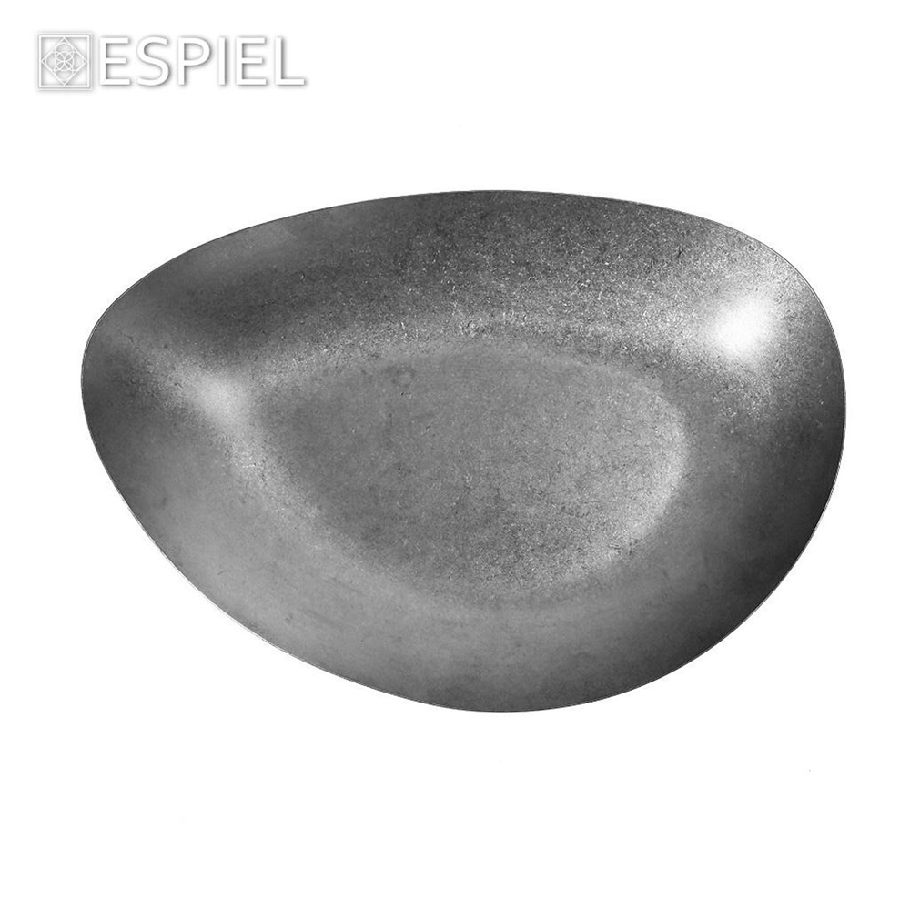 Πιάτο Βαθύ Τριγωνικό Ανοξείδωτο 18/10 Snow Grey 30x20cm ESPIEL SNOW FEV118 - 2