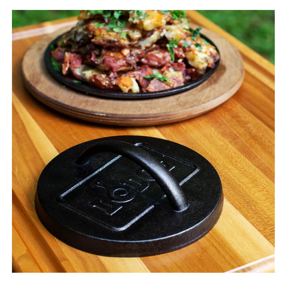 Πρέσα Burger Μαντεμένια Seasoned Ø16cm Lodge L6BP - 5