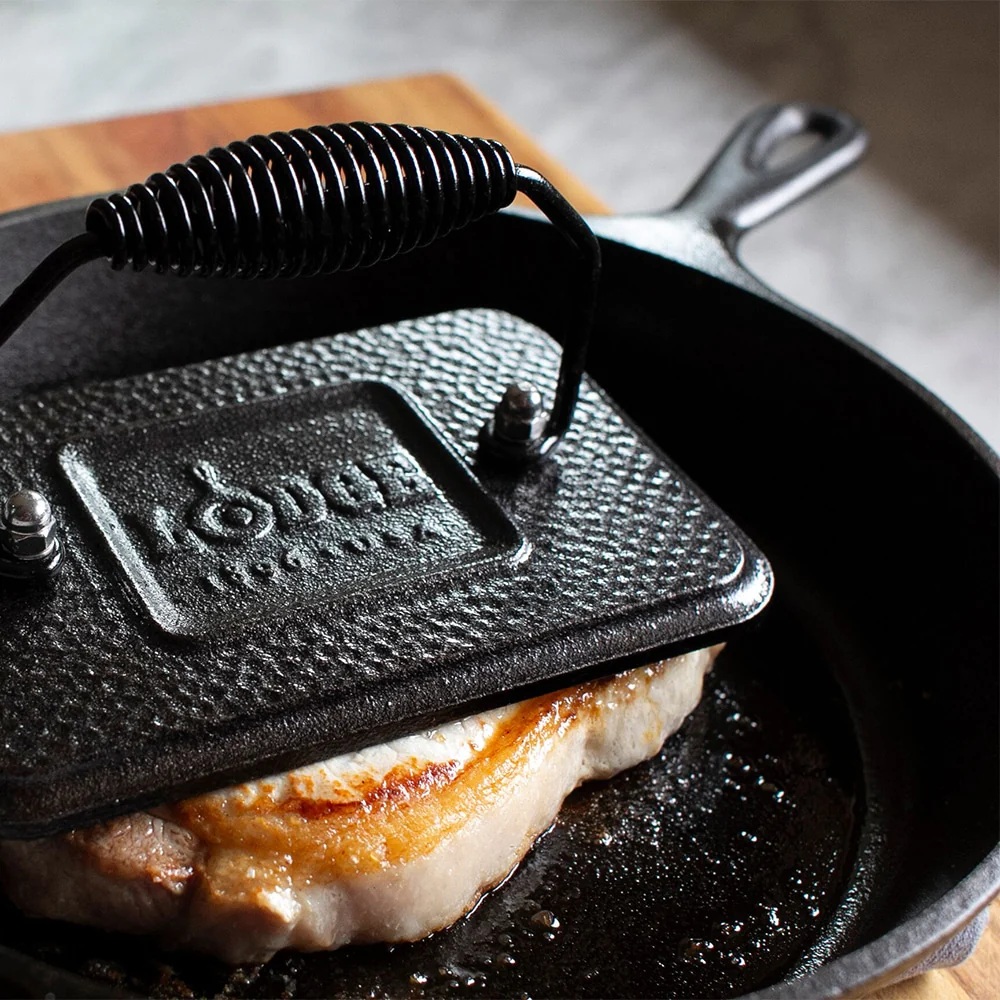 Πρέσα Grill Μαντεμένια Seasoned 17,15×11,43cm Lodge LGP3 - 2