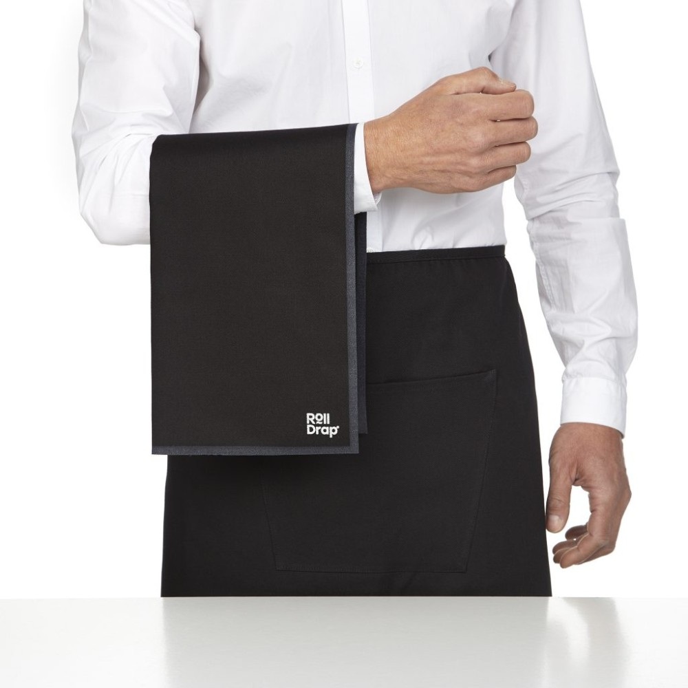 Ποτηρόπανο Βαμβάκι 100% Μαύρο 40x64cm Ρολό 10 Τεμ RollDrap 81-40642 - 3