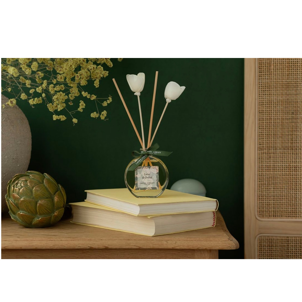 Αρωματικός Διαχυτής Χώρου Reed Diffuser Lotus & Orchid 100ml Laura Ashley A2415 - 2