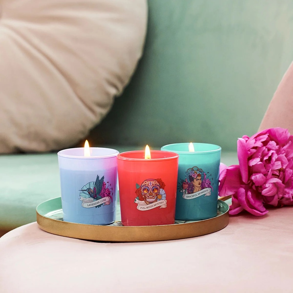 Σετ Αρωματικών Κεριών Σόγιας 3 Τεμ. Gift Set Frida Kahlo A1986 - 2