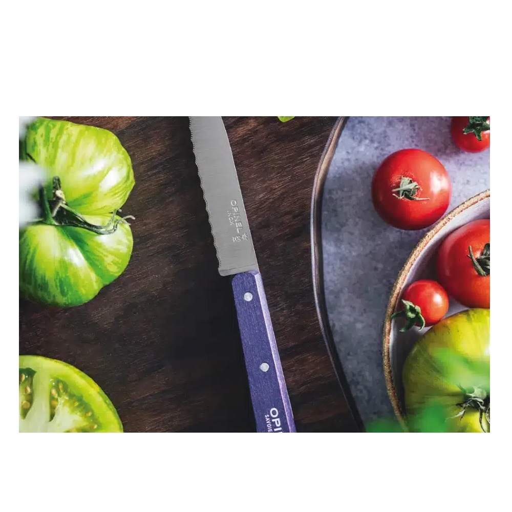 Μαχαίρι Κουζίνας Inox Οδοντωτό 10cm No.113 Paysage Βιολετί Opinel 003120 - 2