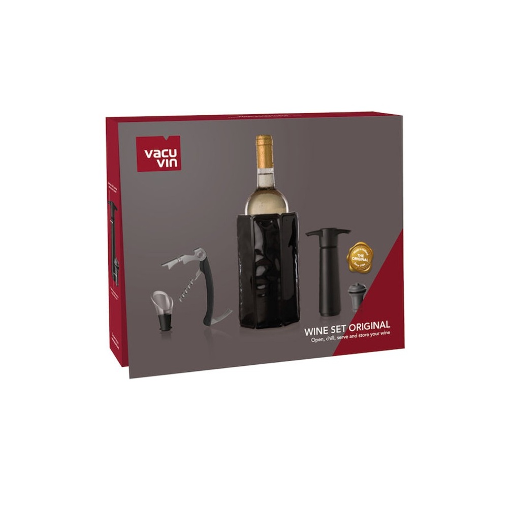 Σετ Κρασιού 5 Τεμαχίων Μαύρο Wine Set Original Vacu Vin 121514 - 
