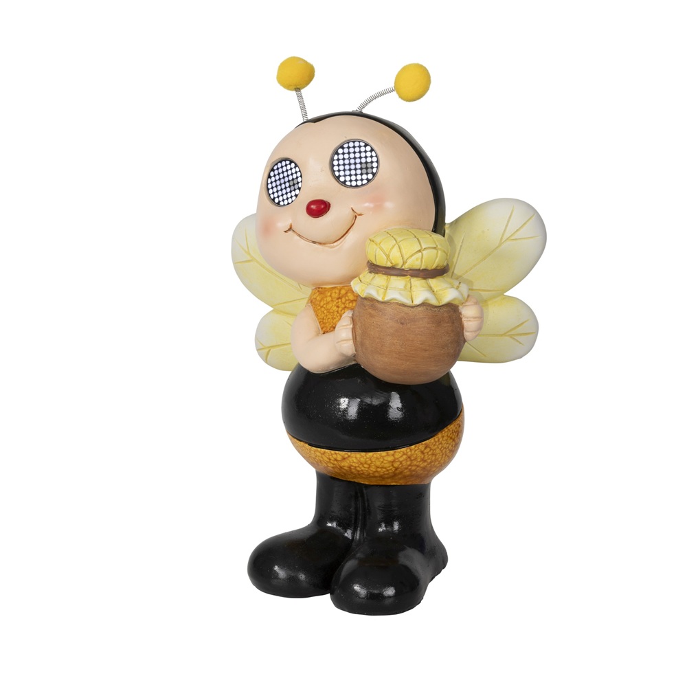 Ηλιακό Διακοσμητικό Φωτιστικό Μέλισσα Polyresin LED Cool White 72lm 35,5cm Lumineo 798536 - 