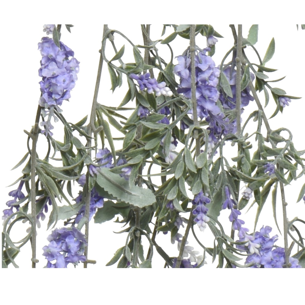 Τεχνητή Κρεμαστή Λεβάντα Πολυεστέρας Λιλά 80εκ 21 Ανθών Kaemingk 800077-1 - 2