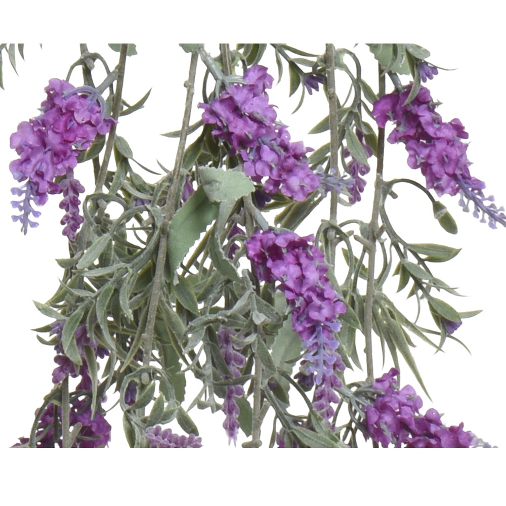 Τεχνητή Κρεμαστή Λεβάντα Πολυεστέρας Ροζ 80εκ 21 Ανθών Kaemingk 800077-2 - 2