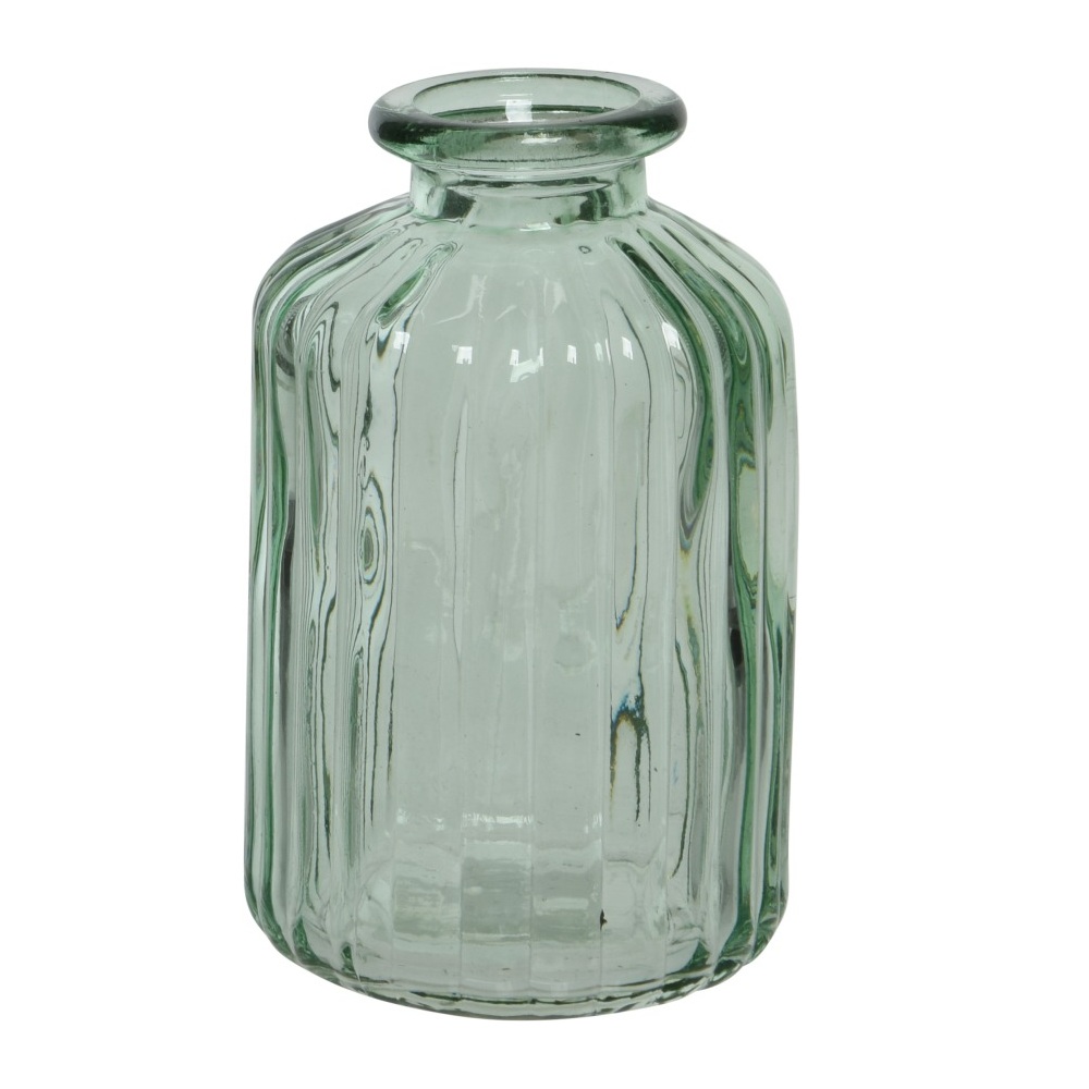 Βαζάκι Γυάλινο Διάφανο Πράσινο 6,5x10cm Kaemingk 806913-3