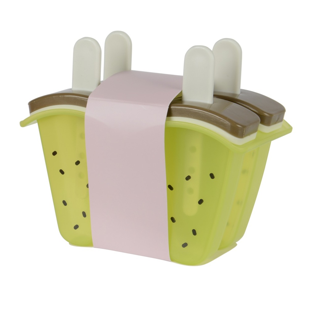 Φόρμα Παγωτού Πλαστική Kiwi Σετ 4 Θέσεων 13x7x11,5cm Kaemingk 807899-2 - 