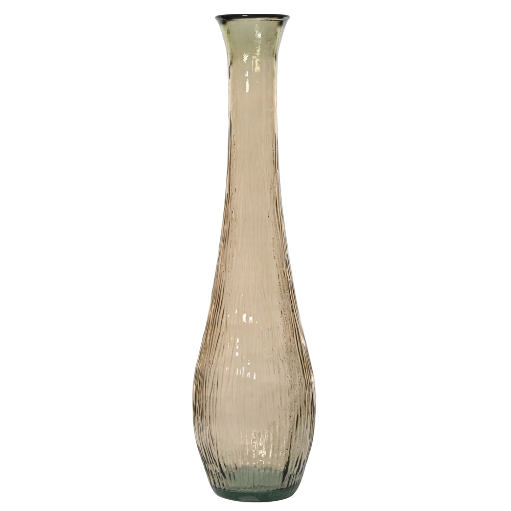 Βάζο Διακοσμητικό Γυαλί Ανακυκλωμένο Taupe 99cm Decoris 810128 - 