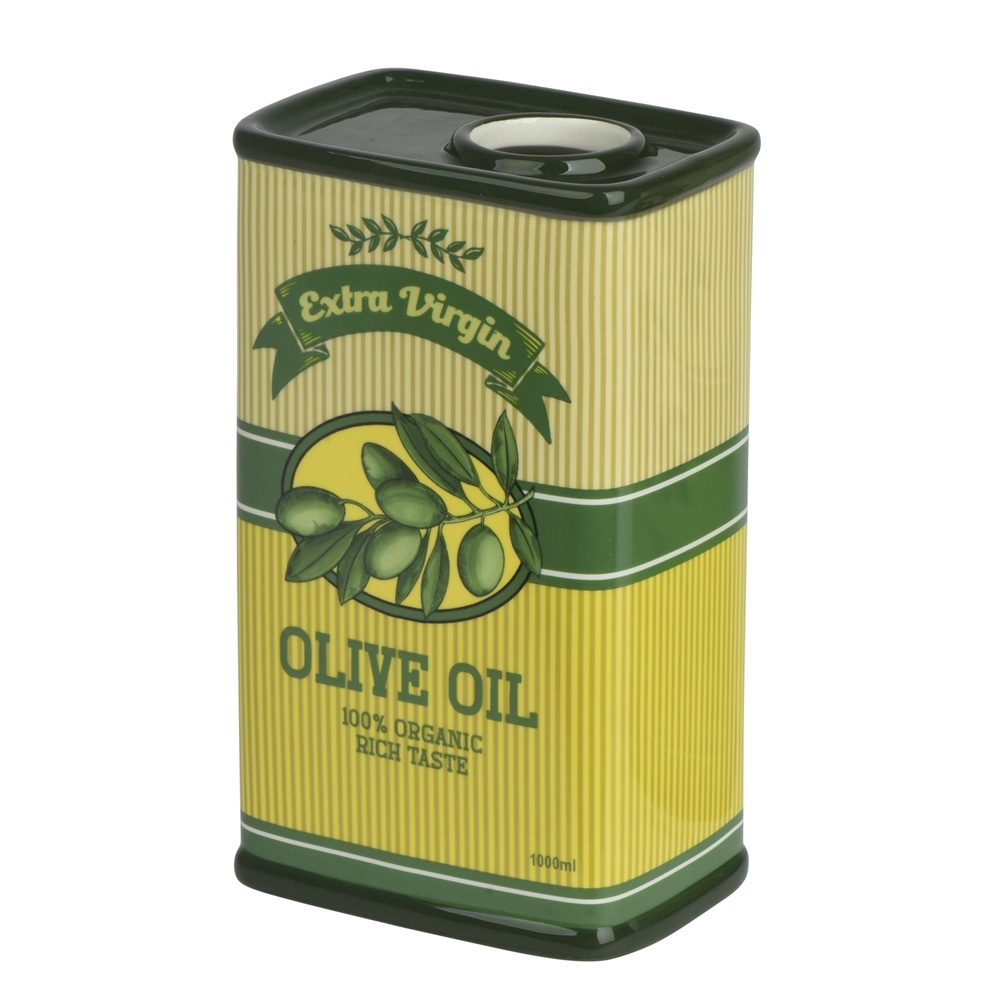 Βάζο Διακοσμητικό Δολομίτη Σχέδιο Olive Oil 17.5cm Decoris 835586-1 - 