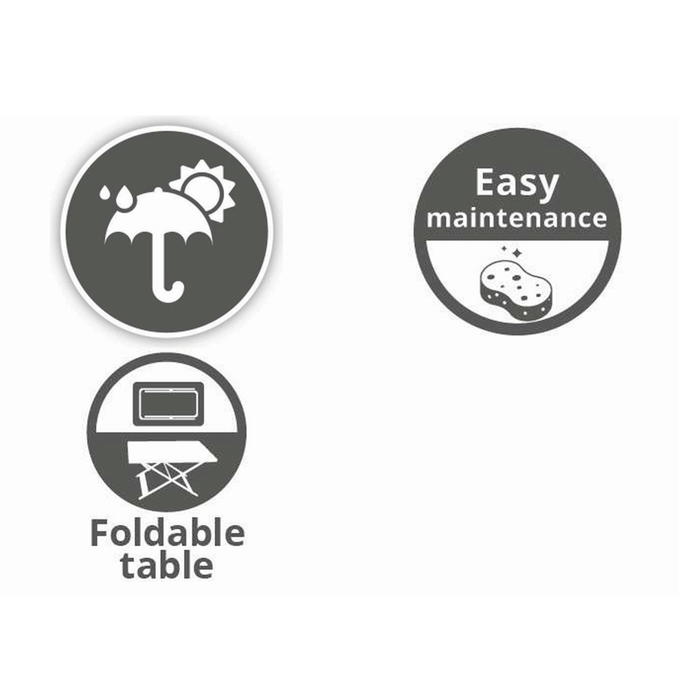 Παγκάκι Αλουμινίου Εξωτερικού Χώρου Nottingham Μπεζ 152x62x90cm Kaemingk 840131 - 3