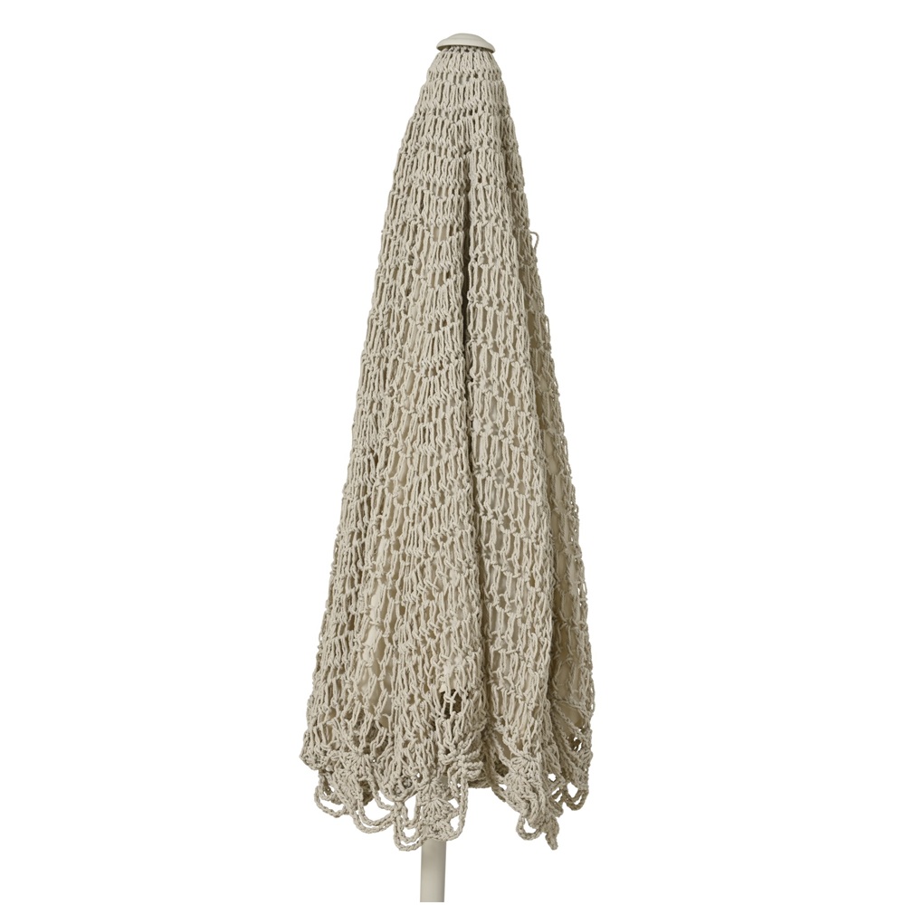 Ομπρέλα Εξωτερικού Χώρου Ατσάλινη Πλεκτή Off-White Ø209x220εκ. Kaemingk 843764 - 2