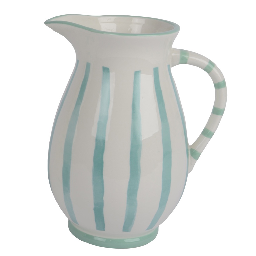 Κανάτα Dolomite Glazed Με Ρίγες 17,8x14,2x21,8cm Kaemingk 870658-2 - 