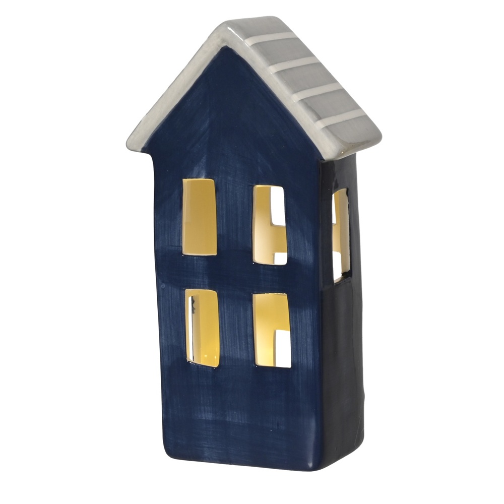 Διακοσμητικό Σπιτάκι LED Δολομίτης Μπλε 9x4,7x17εκ Lumineo 871283-1 - 