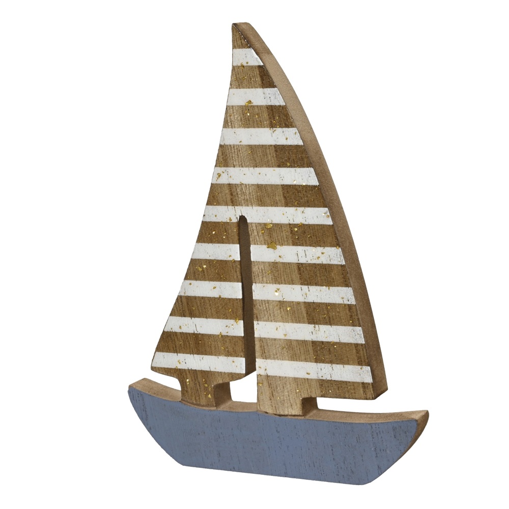 Διακοσμητικό Καραβάκι MDF Με Σμάλτο 13x18cm Kaemingk 872220 - 