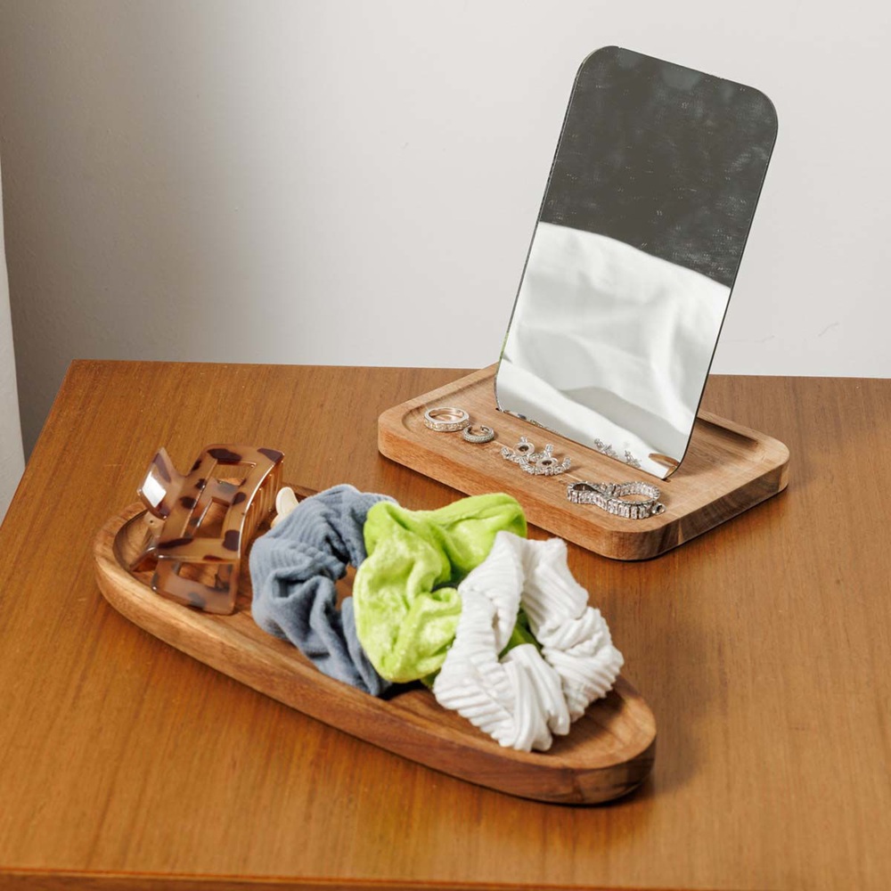 Δίσκος Σερβιρίσματος Ξύλο Ακακίας Οβάλ 30x12x2cm Allure Estia 01-28312 - 4