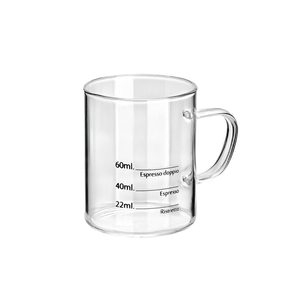 Κούπα Γυάλινη 100ml με Δοσομετρητή Διάφανη Estia 07-35365 - 2