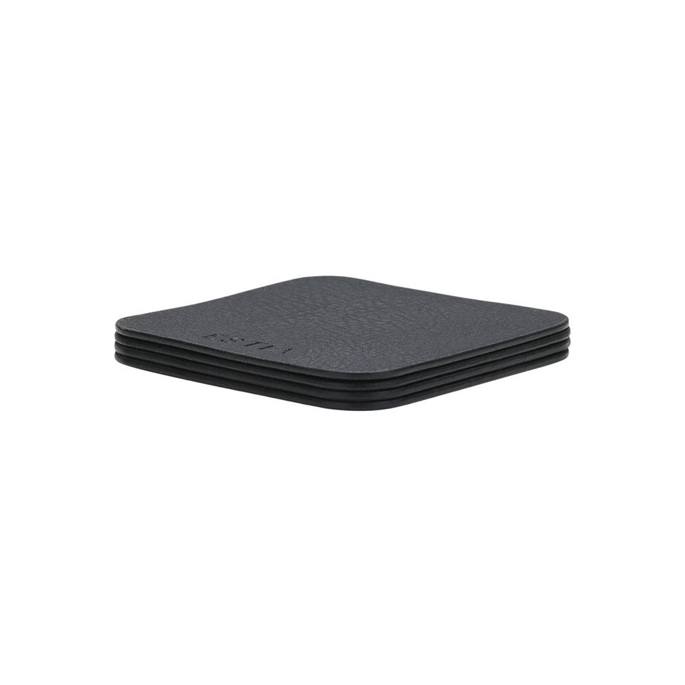 Σουβέρ PVC 10x10cm Μαύρο Σετ 4 Τεμαχίων Allure Estia 07-32395 - 