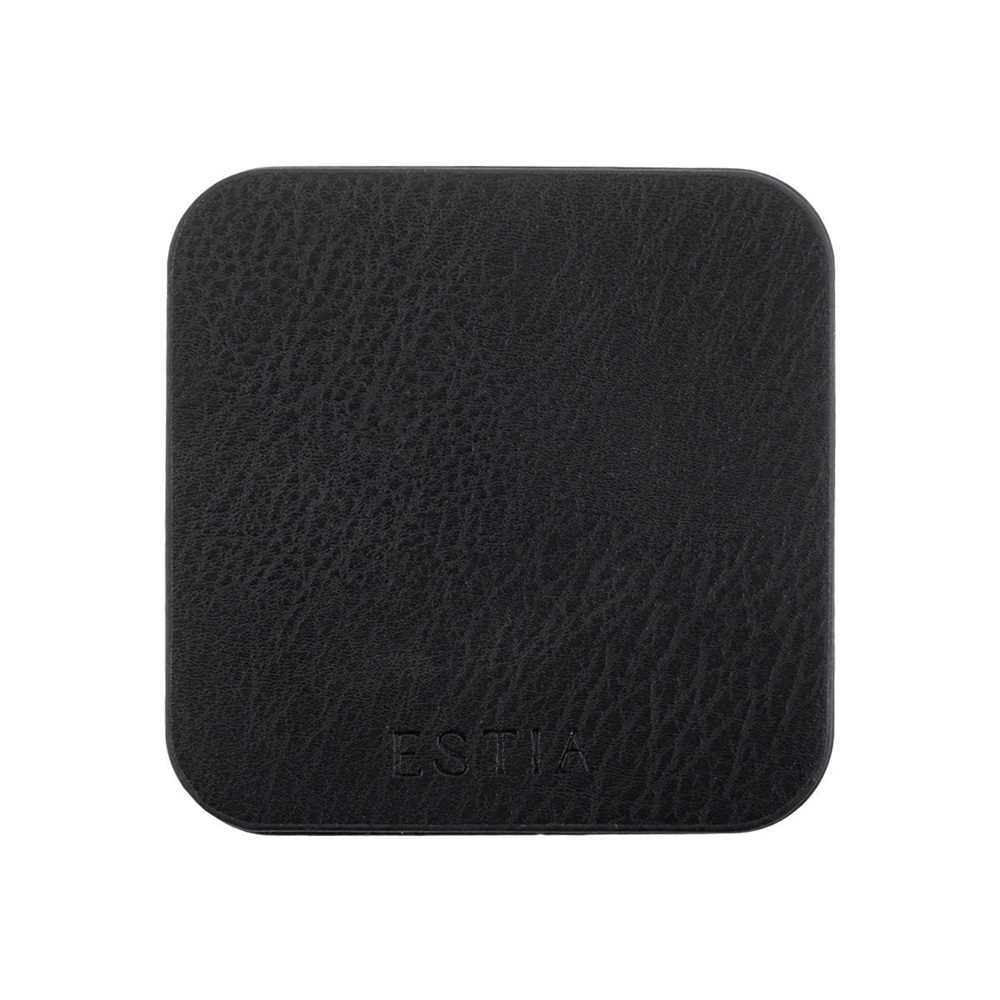 Σουβέρ PVC 10x10cm Μαύρο Σετ 4 Τεμαχίων Allure Estia 07-32395 - 3