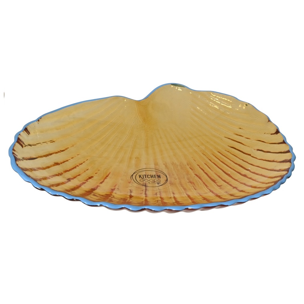 Μπολ Γυάλινο Διάφανο Με Μπλε Χείλος 20x11,8x5,5cm Kaemingk 873263-3 - 