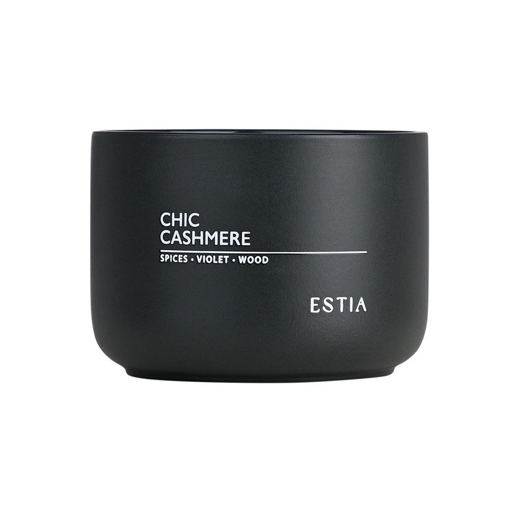 Αρωματικό Κερί Chic Cashmere Μαύρο 280g Estia 04-36416 - 1