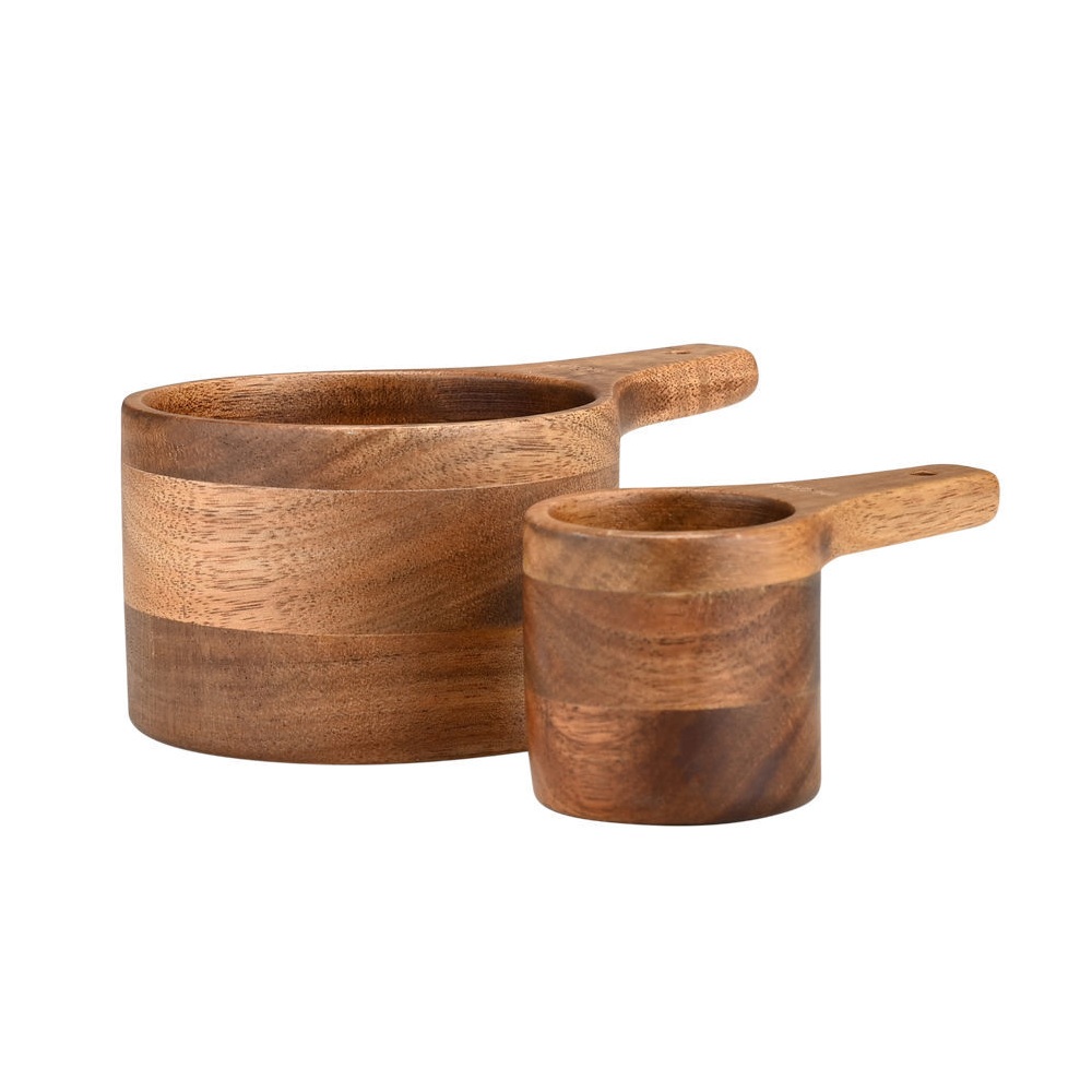 Μεζούρα Κουζίνας Ξύλο Ακακίας Σετ 13,7cm & 9,4cm Estia Allure 01-34634 - 
