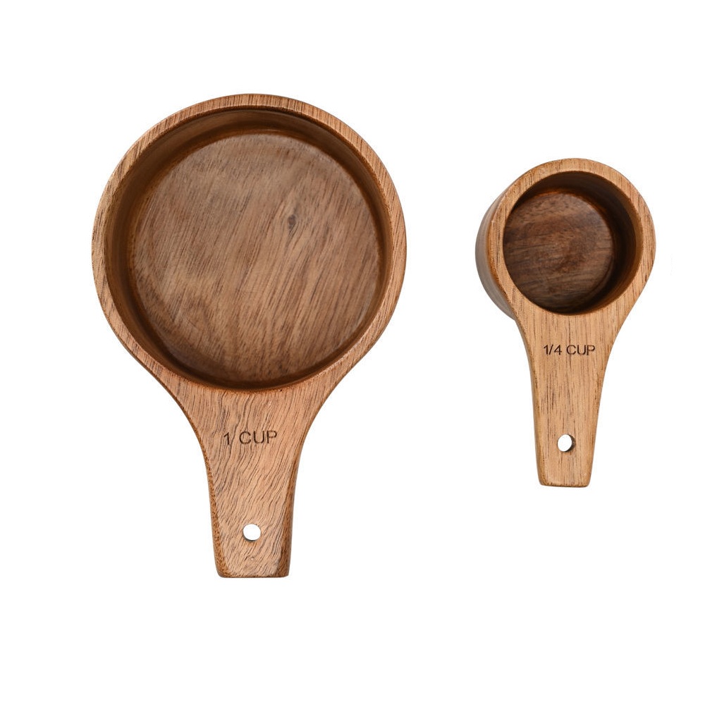 Μεζούρα Κουζίνας Ξύλο Ακακίας Σετ 13,7cm & 9,4cm Estia Allure 01-34634 - 3