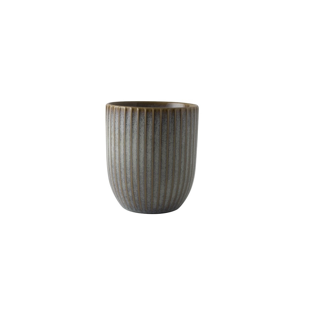 Κούπα Χωρίς Χερούλι Stoneware Γκρι 26cl Dutch Rose Sapphire SA183428 - 