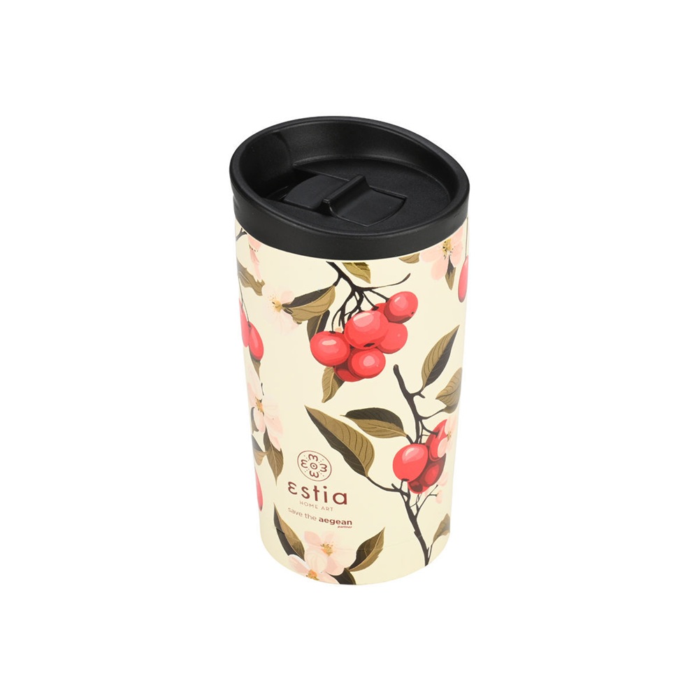 Θερμός Travel Mug Ανοξείδωτο 350ml Sakura Whisper Estia Save the Aegean 01-25632 - 2