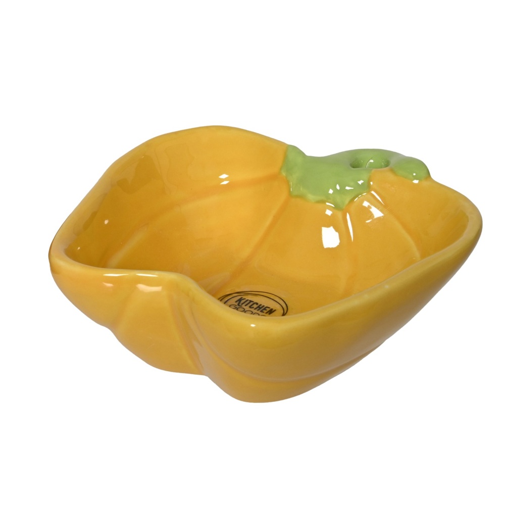 Μπολ Σερβιρίσματος Δολομίτης Πιπεριά Κίτρινο 14x12x5cm Decoris 873355-2 - 