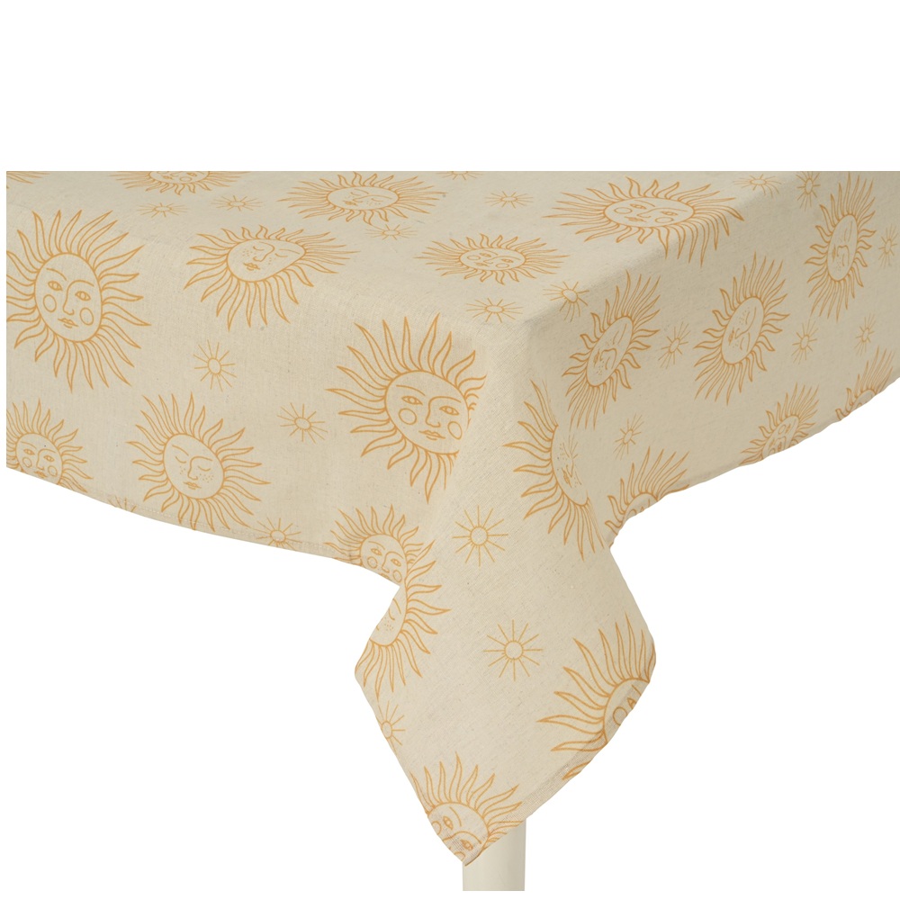 Τραπεζομάντηλο Polyester Cotton Ορθογώνιο Sun Pattern Εξωτερικού Χώρου 140x250cm Kaemingk 873979-2 - 2