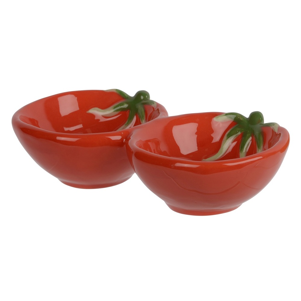 Μπολ Tapas Δολομίτης Ντομάτα Διπλό 17,4x9x4cm Kaemingk 874118-1 - 