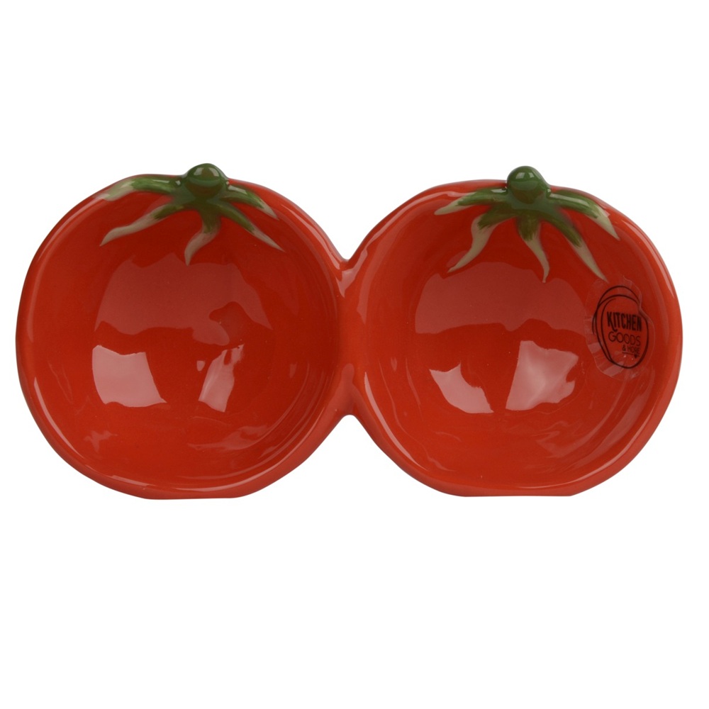 Μπολ Tapas Δολομίτης Ντομάτα Διπλό 17,4x9x4cm Kaemingk 874118-1 - 2