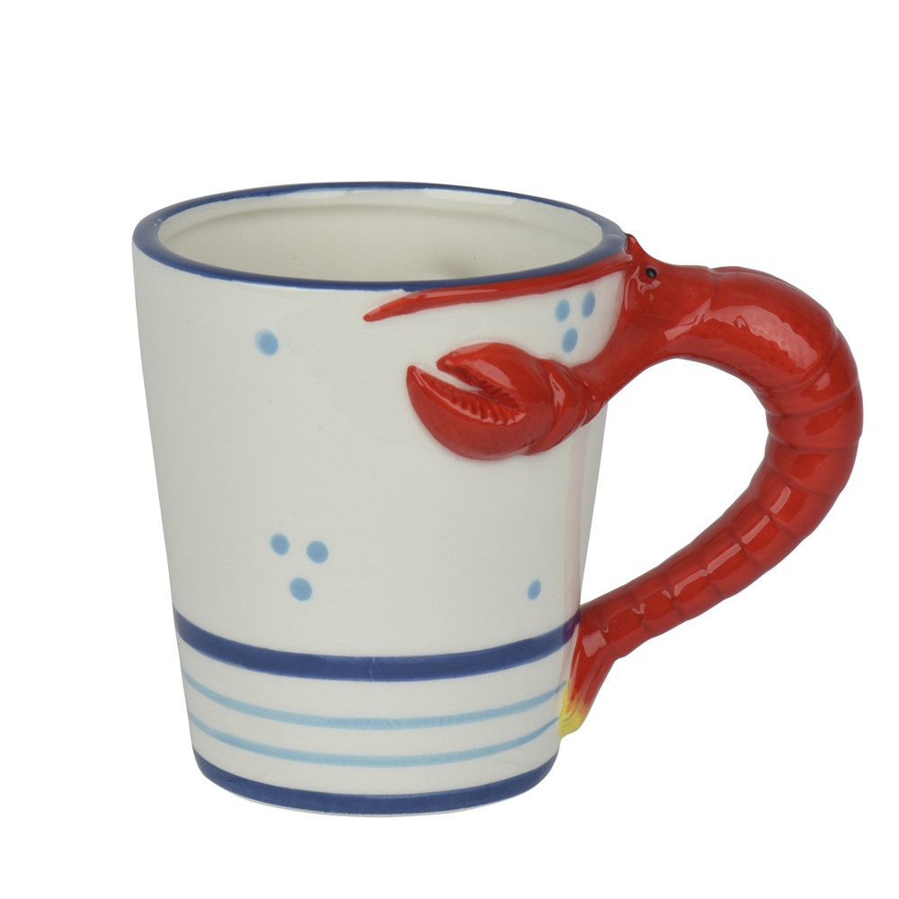 Κούπα Δολομίτης Αστακός Λευκή-Κόκκινη 350ml 13,5x9x10cm Kaemingk 874127 - 