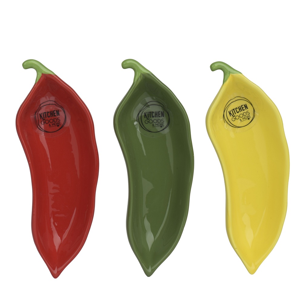 Μπολ Tapas Δολομίτη Πιπεριά Σετ 3 Τεμαχίων Κόκκινο-Πράσινο-Κίτρινο 15,2x5x3cm Kaemingk 874131 - 