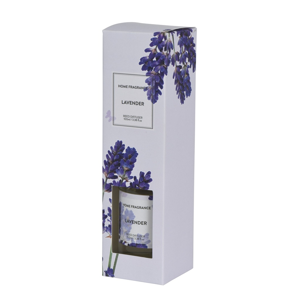 Αρωματικό Χώρου Reed Diffuser Γυάλινο Lavender 100ml Μωβ Kaemingk 874352 - 