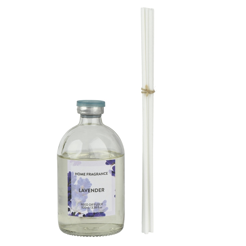 Αρωματικό Χώρου Reed Diffuser Γυάλινο Lavender 100ml Μωβ Kaemingk 874352 - 2