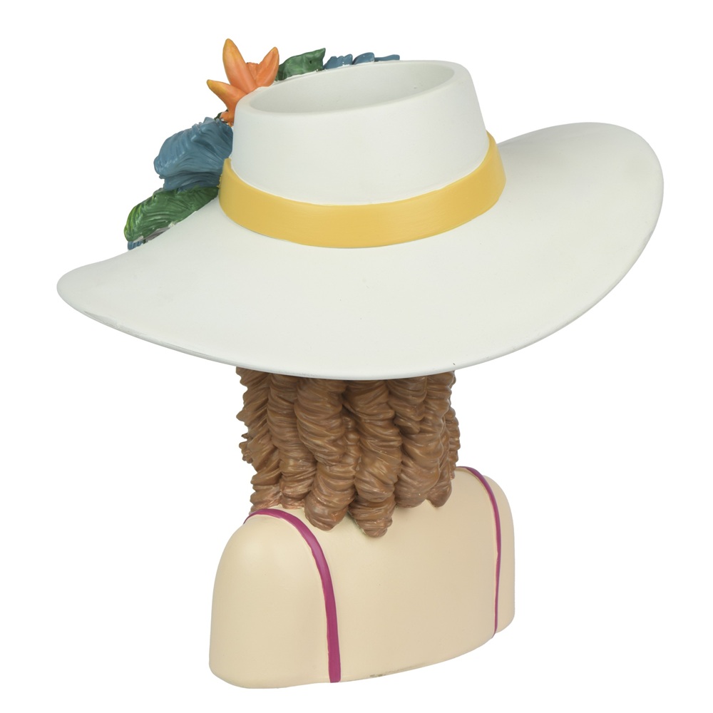 Κασπώ Διακοσμητικό Γυναικείο Μπούστο Polyresin Ροζ 30cm Decoris 874470 - 2