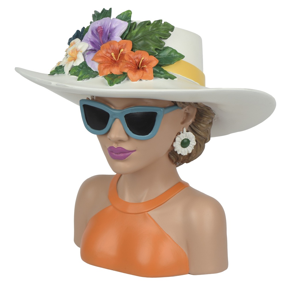 Κασπώ Διακοσμητικό Γυναικείο Μπούστο Polyresin Πολύχρωμο 22cm Decoris 874486 - 