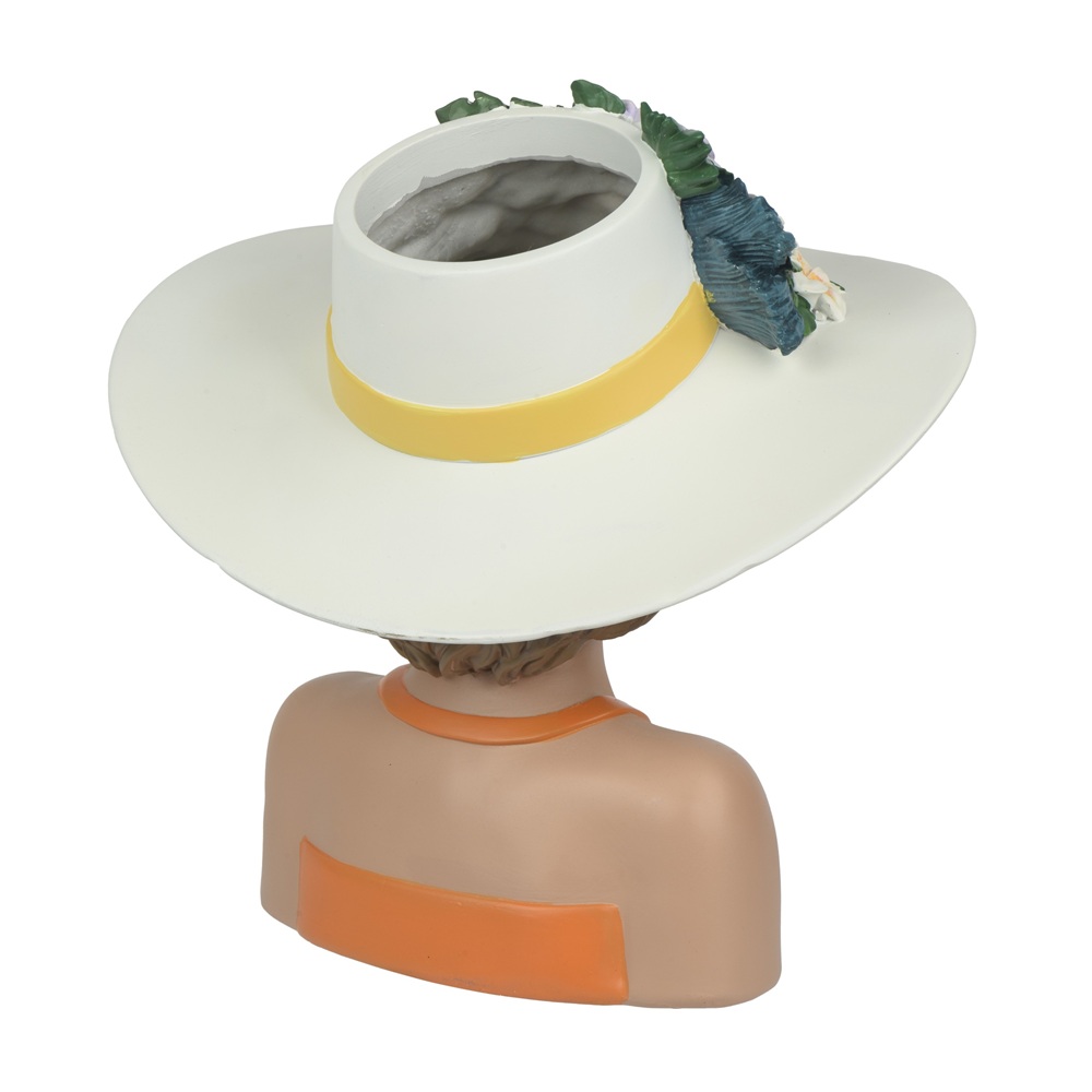 Κασπώ Διακοσμητικό Γυναικείο Μπούστο Polyresin Πολύχρωμο 22cm Decoris 874486 - 2