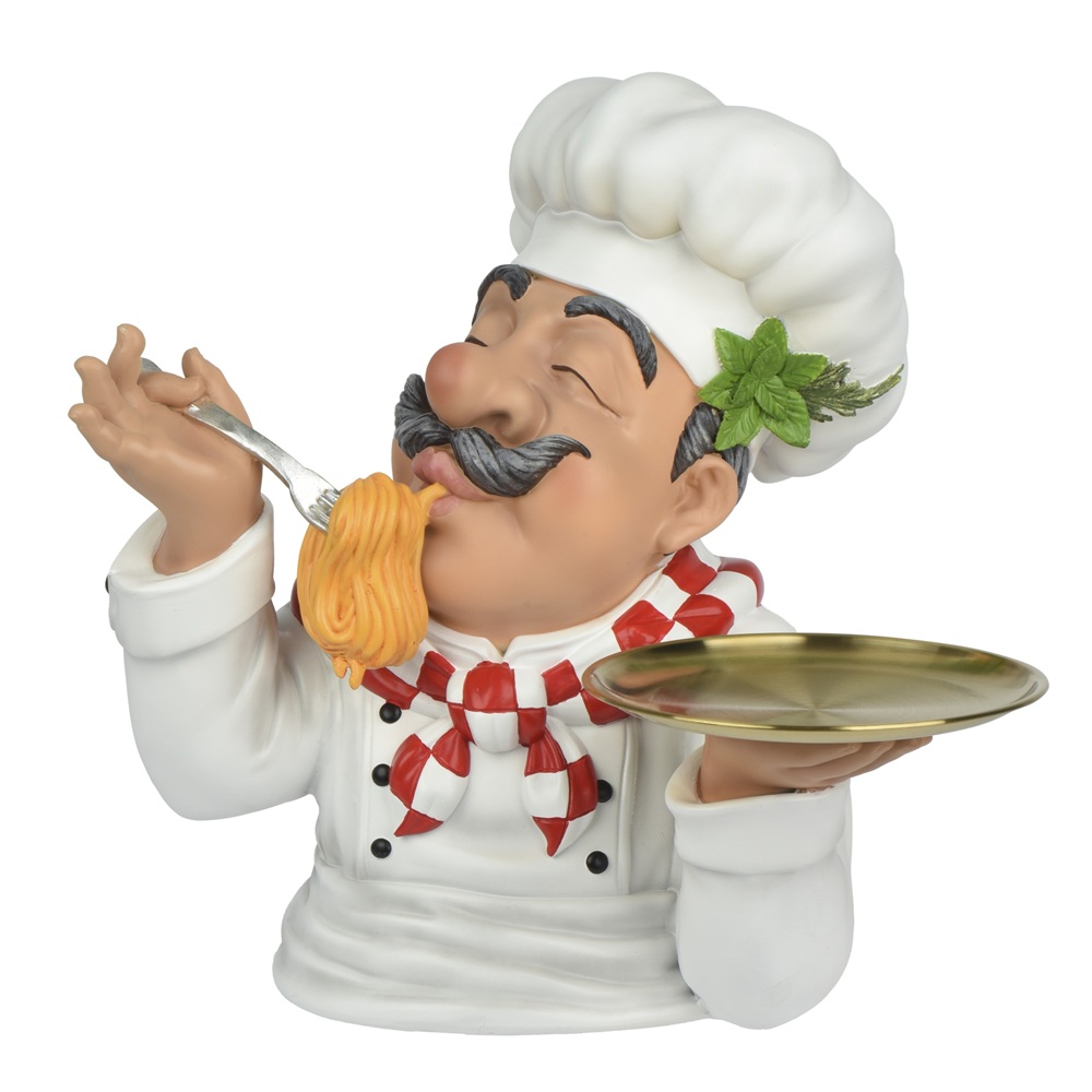 Διακοσμητική Φιγούρα Σεφ Polyresin Πολύχρωμη 34x30x37cm Kaemingk 874487 - 