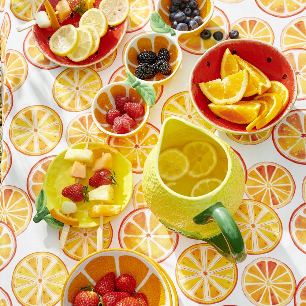 Κανάτα Σερβιρίσματος Dolomite Σχέδιο Λεμόνι 1.4L 20x14x15cm Kaemingk 877785 - 2