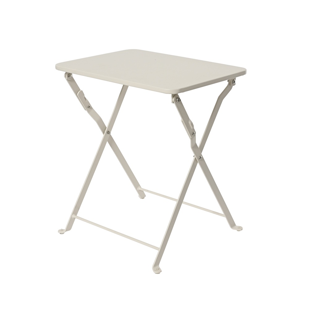 Τραπεζάκι Βοηθητικό Ατσάλι Πτυσσόμενο Off-White 40x30x45cm Kaemingk 889969 - 