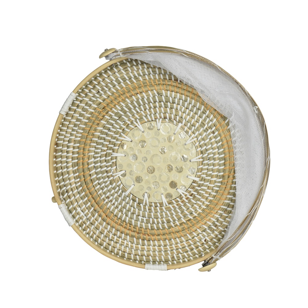 Κάλυμμα Τροφίμων Seagrass Με Πολυεστερικό Δίχτυ Στρογγυλό Ø40x24εκ Kaemingk 890206 - 2