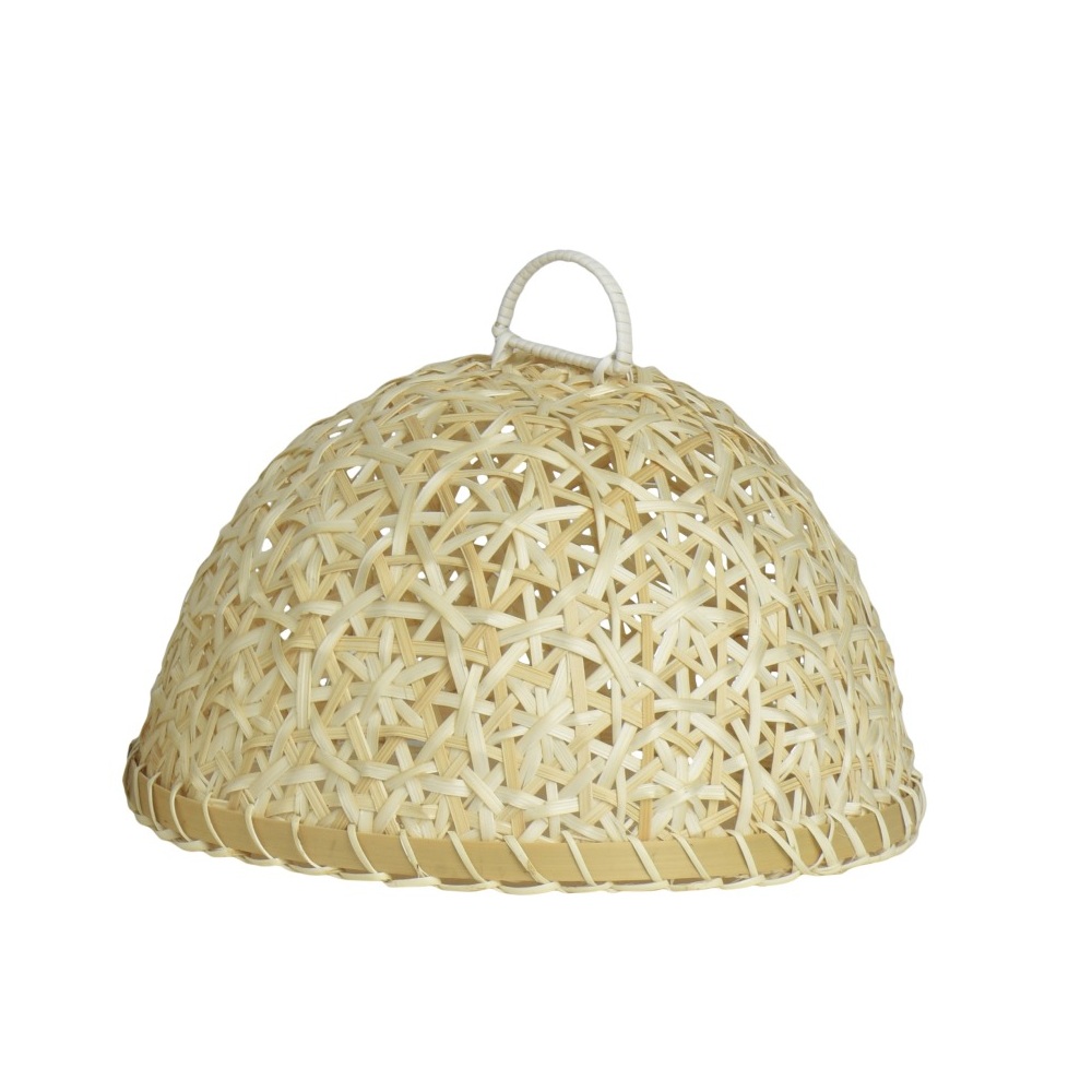 Κάλυμμα Παρουσίασης Bamboo & Rattan Στρογγυλό Φ32xΥ22cm Kaemingk 890208-3 - 