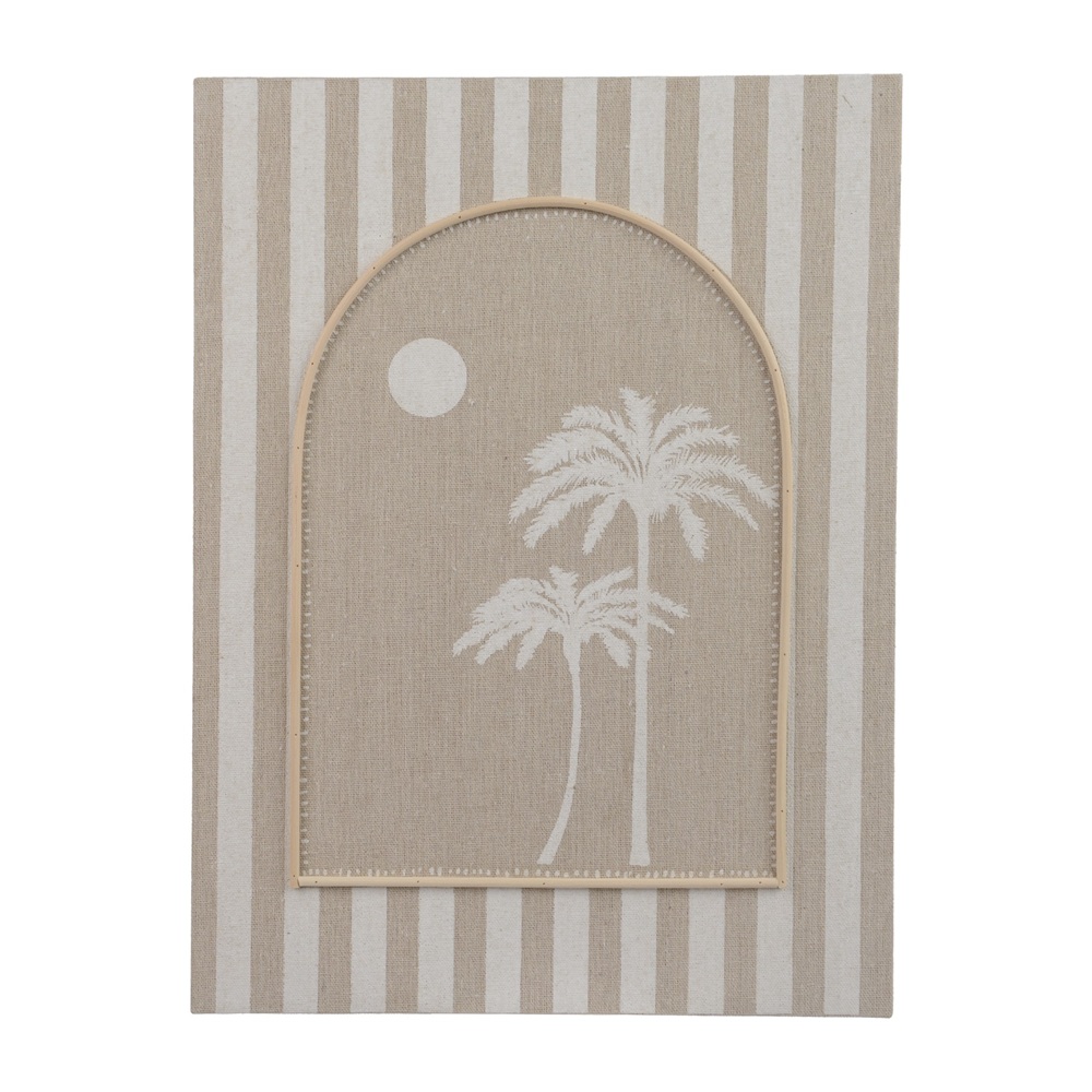 Πίνακας Canvas MDF Με Φοίνικες Ριγέ 30x40cm Kaemingk 891527-2 - 