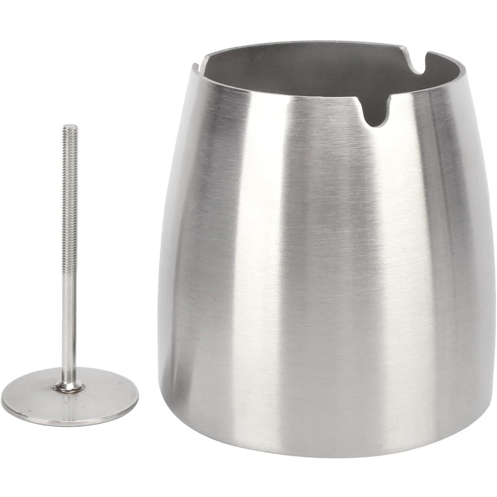 Σταχτοδοχείο Ανοξείδωτο Ατσάλι Αντιανεμικό Στοιβαζόμενο 10x10.5cm GTSA 21-3477 - 2