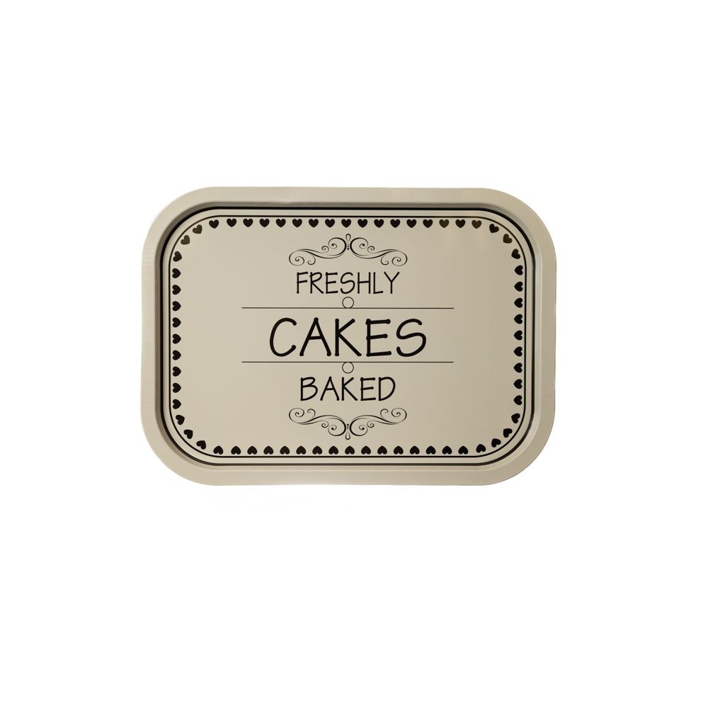 Δίσκος Μεταλλικός Παραλληλόγραμμος 40x28cm Ai Decoration 84447-1 - 