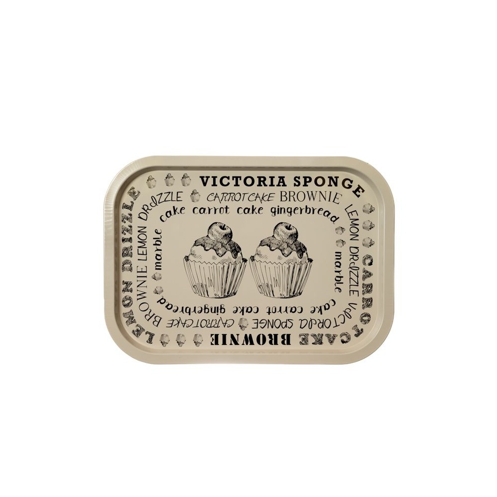 Δίσκος Μεταλλικός Παραλληλόγραμμος 40x28cm “Carrot Cakes” Ai Decoration 84447-2 - 